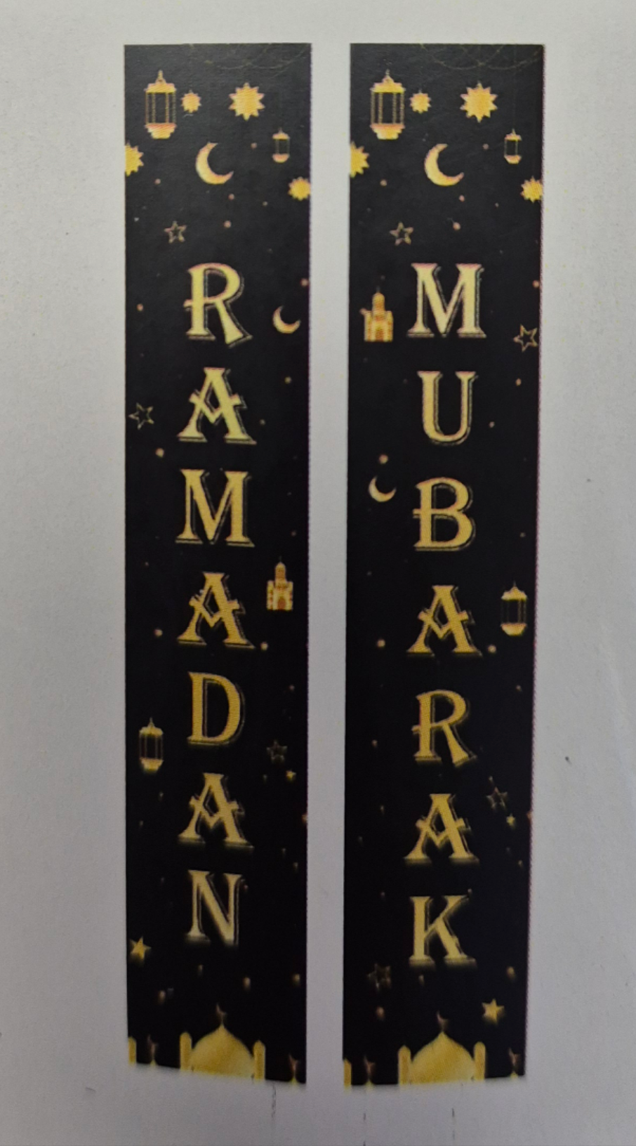 Ramadan hengende bannersett (2 stk) – 30x175cm