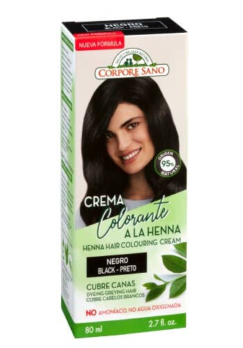 Henna Semipermanent Colouring Cream 80ml Black