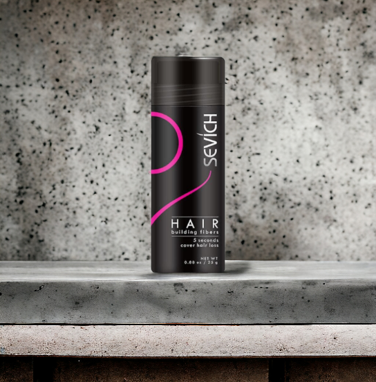 Sevich hårfibre (middels brun) - 25g