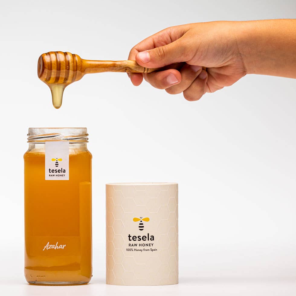 TESELA Premium Orange Bee Pure Honey 320g