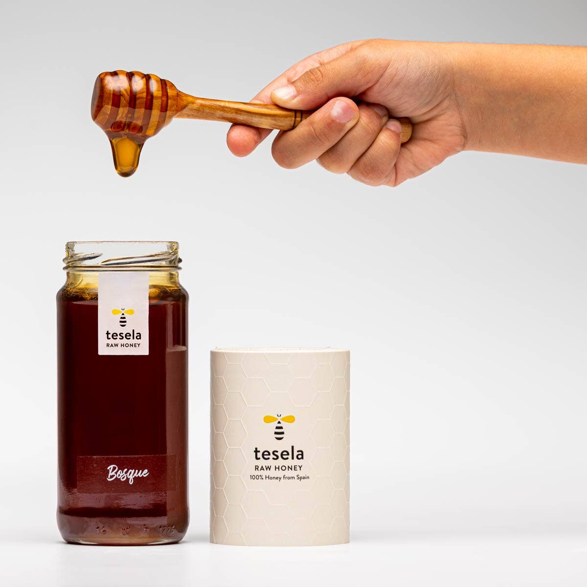 TESELA Premium Pure Forest Bee Honey 320g
