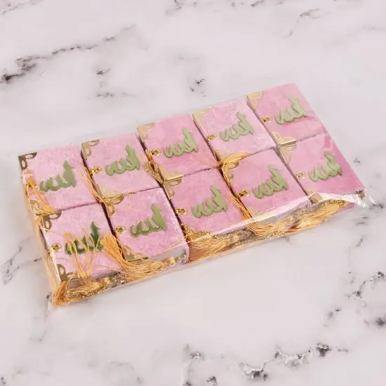 Pink Blue Mini Quran (Arabic) – Elegant Pocket-Size Edition