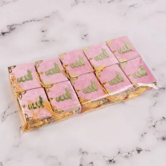 Pink Blue Mini Quran (Arabic) – Elegant Pocket-Size Edition